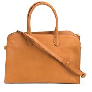 🤎🔹️Claudia🔹️ Made In Italy Tan Leather 2 Vacheta Satchel Bag